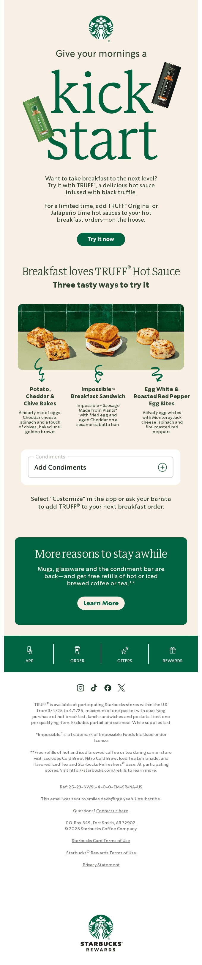 Breakfast loves TRUFF® Hot Sauce