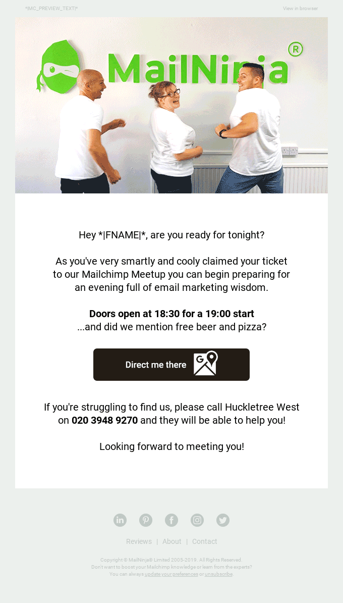 Excited for tonight Email Geek? 👋