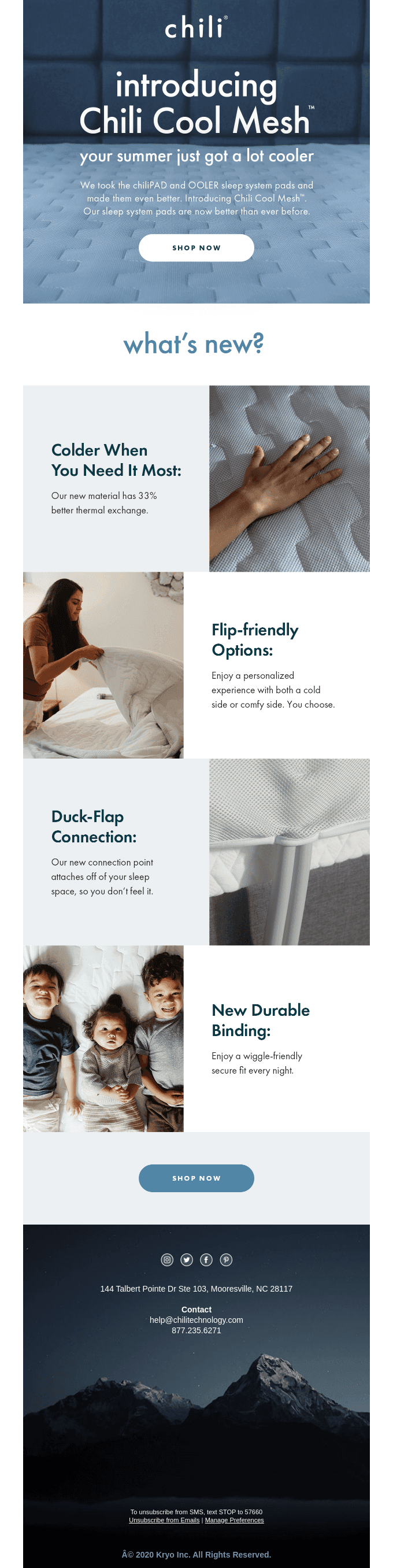Introducing Chili Cool Mesh™