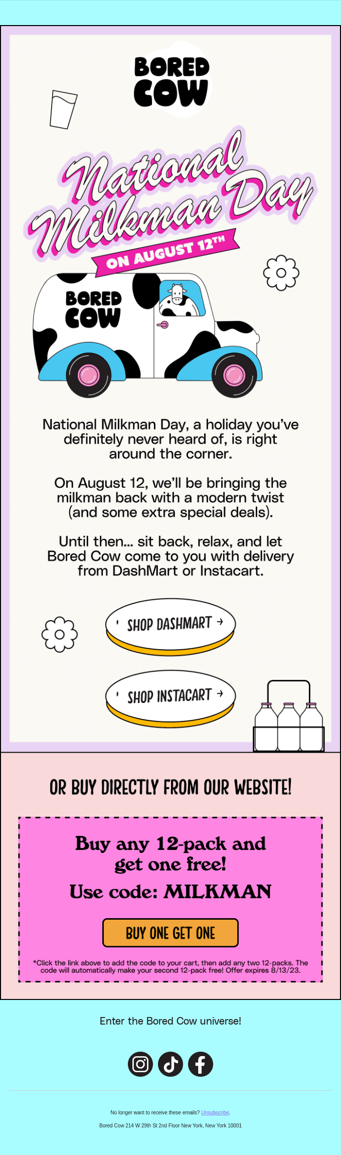 Mark. Your. Calendars. 🚚🥛🧑