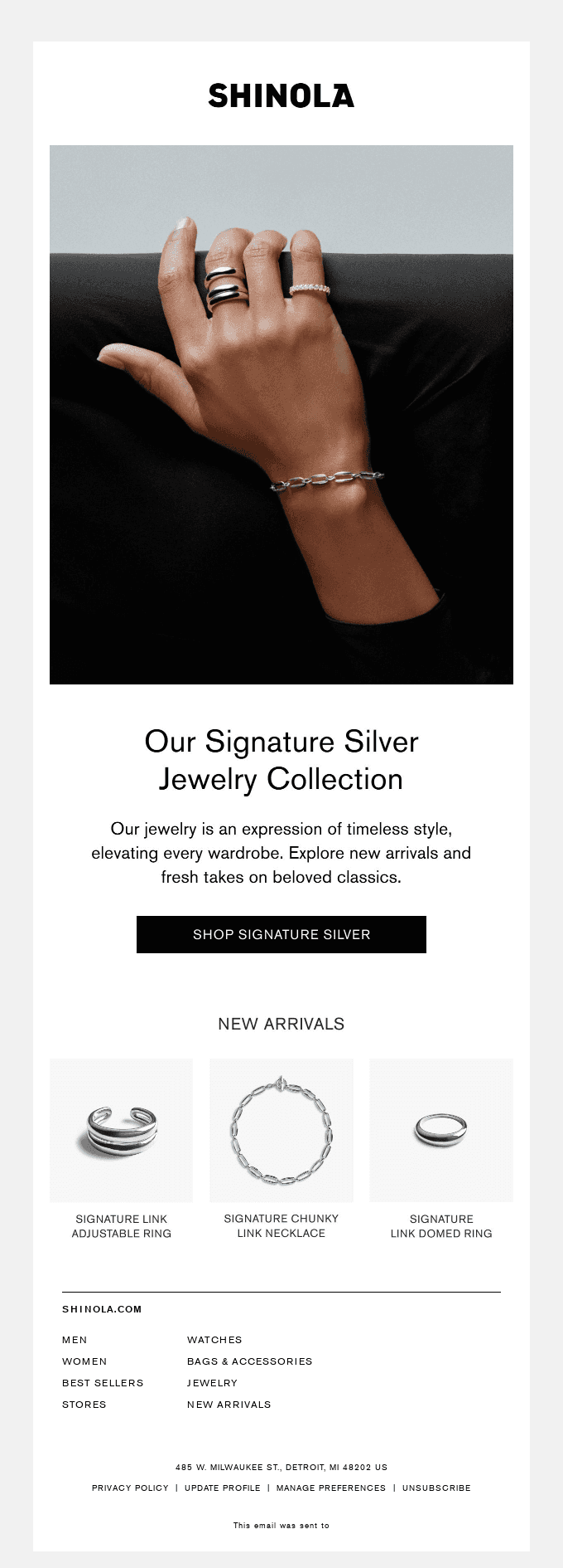  New Styles in Silver Jewelry