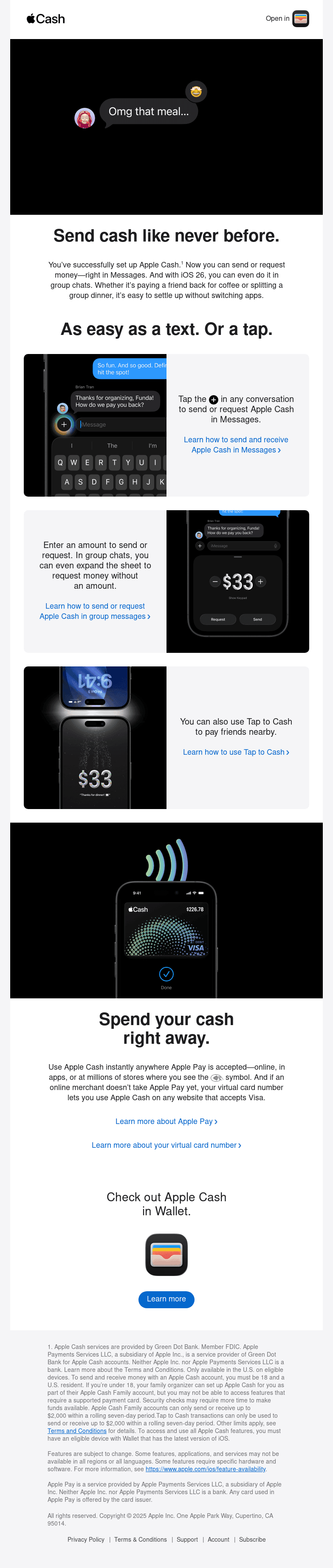 Welcome to Apple Cash.