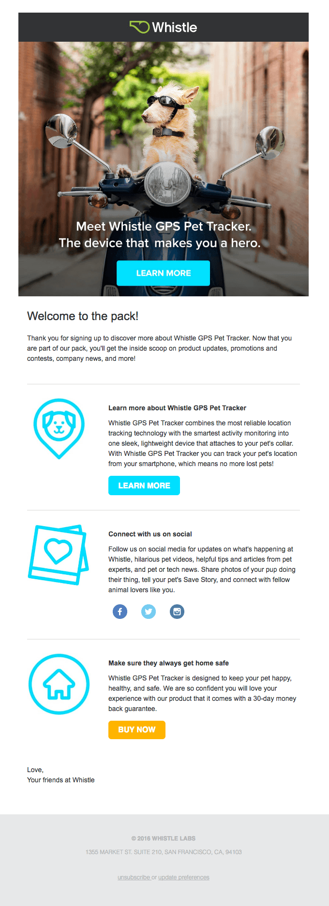 Welcome to the pack! Thanks for signing up to learn more.