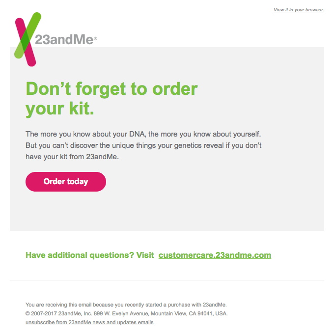 Your DNA kit is waiting for you