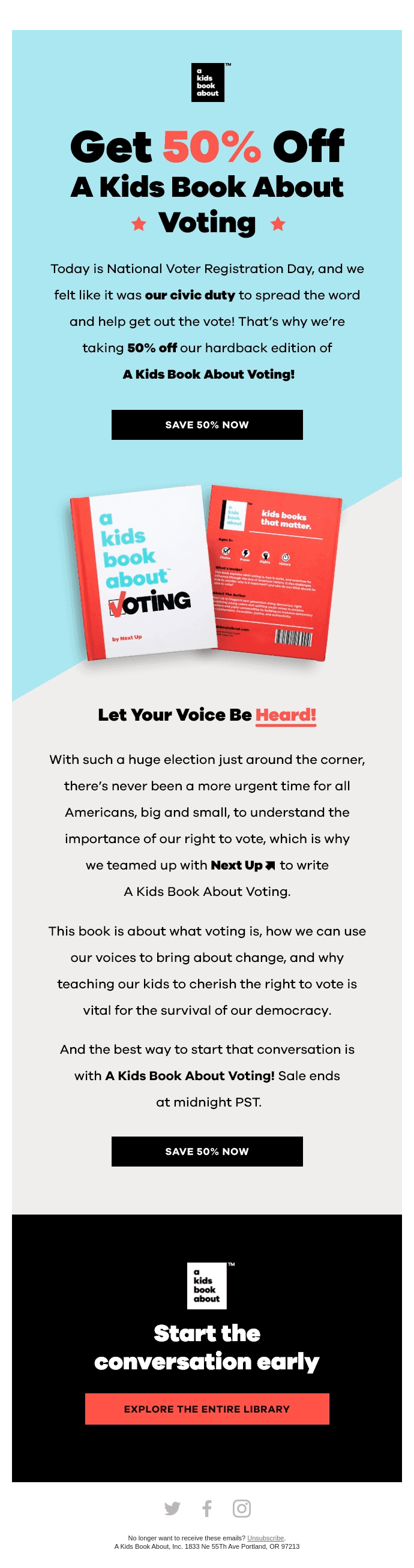 🗳️ 1/2 OFF SALE! Save 50% on A Kids Book About Voting
