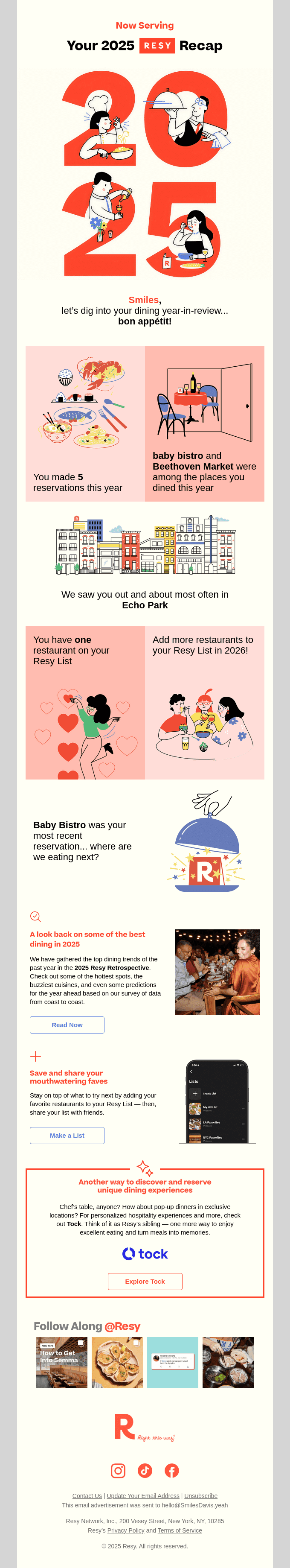 Smiles's 2025 Resy Recap
