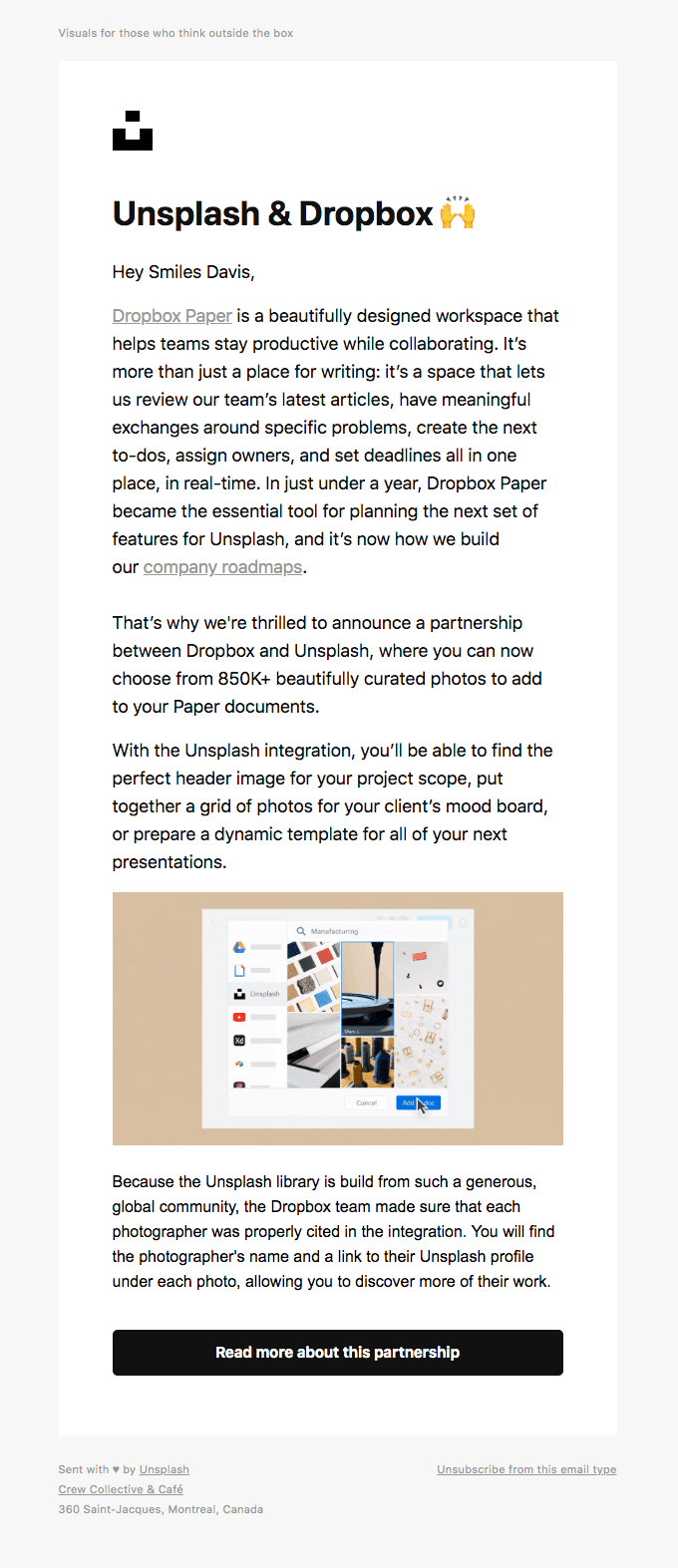 A partnership with Dropbox we think you’ll love ❤️