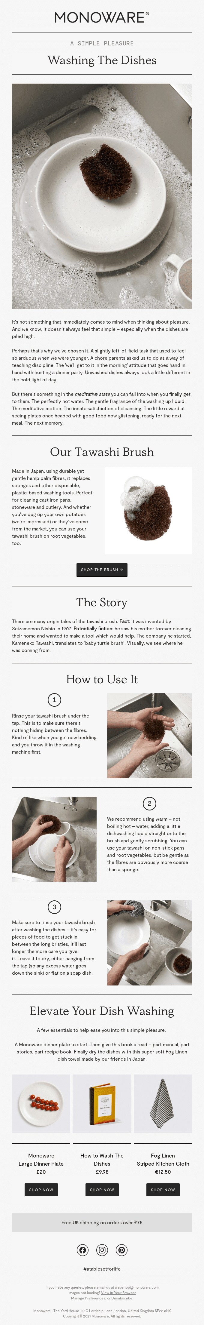 A Simple Pleasure: Washing The Dishes