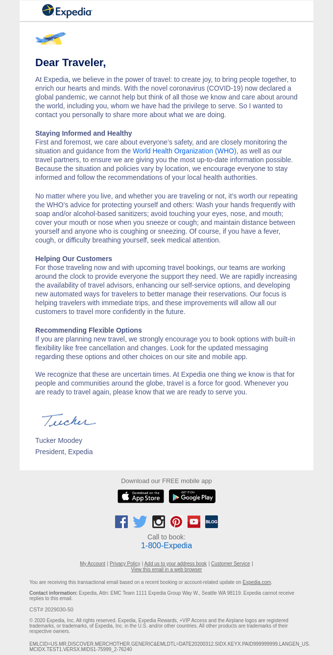 A travel update from Expedia leadership