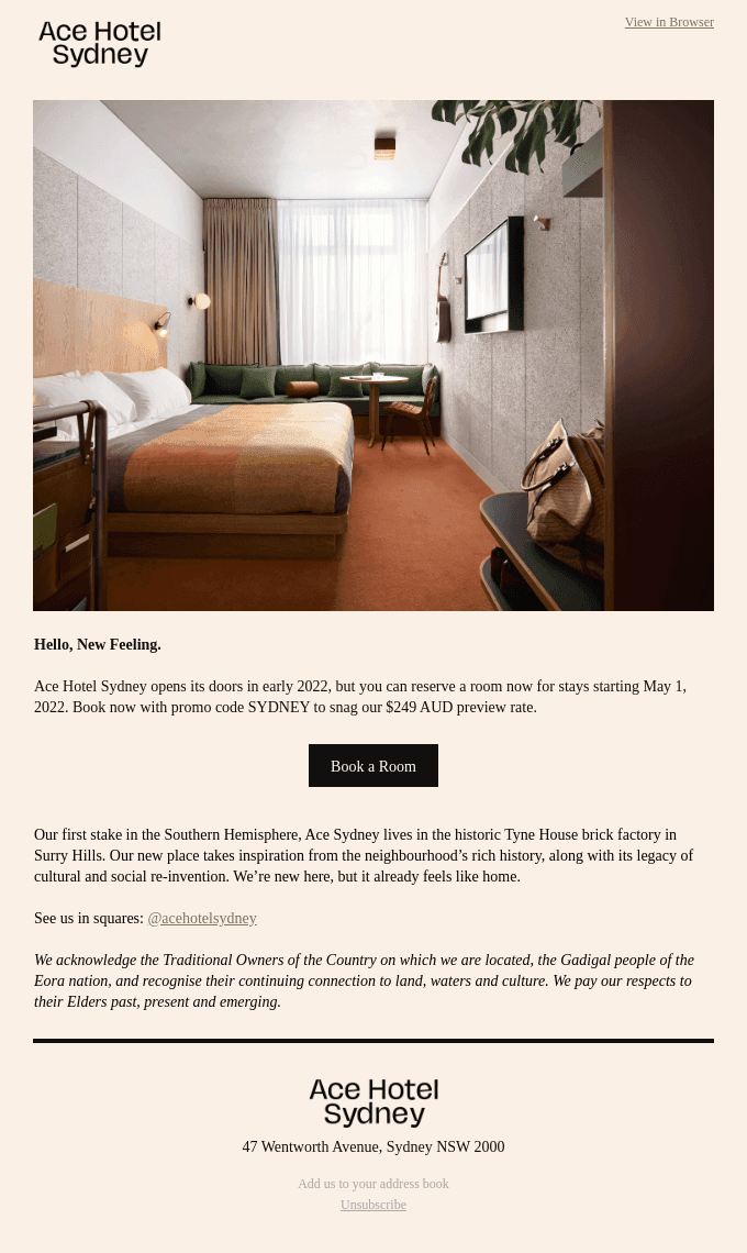 Ace Hotel Sydney Now Open for Reservations