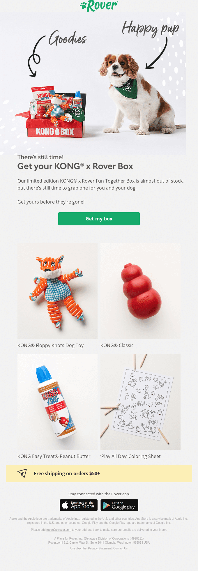 Almost gone! Get your limited edition KONG® x Rover Box