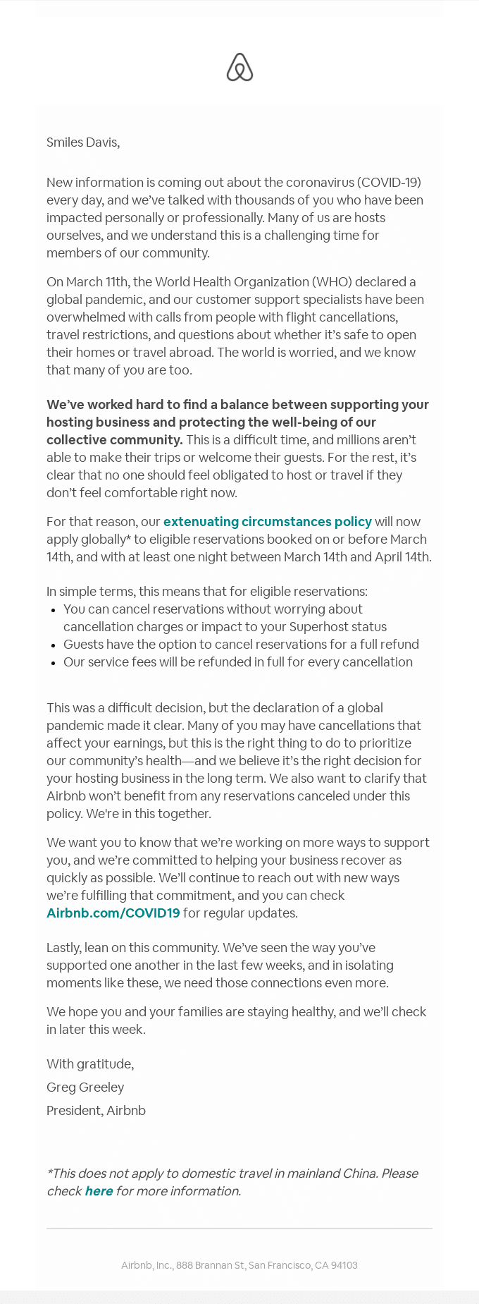 An important update for Airbnb hosts