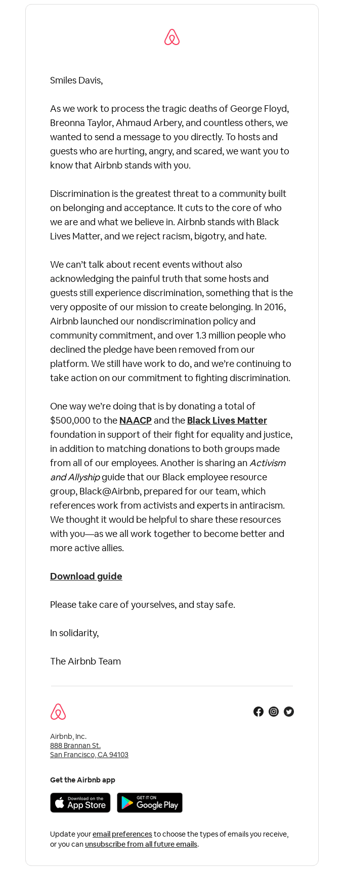 Antiracism resources for the Airbnb community