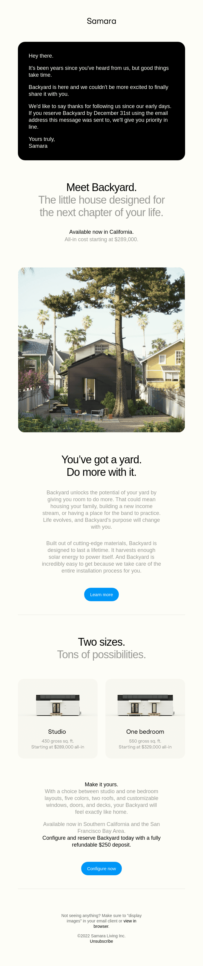 Backyard is here