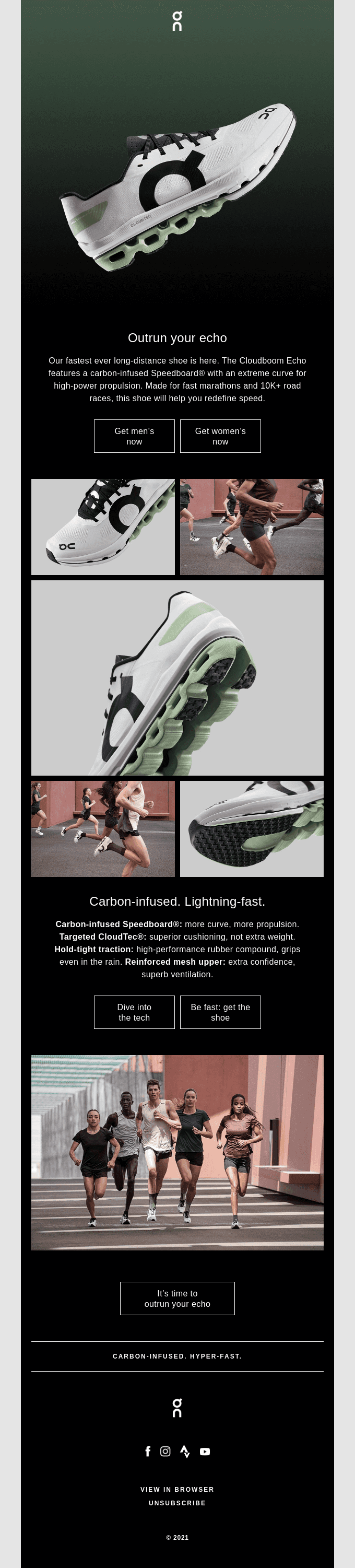 ☁ Be fast, the new Cloudboom Echo just dropped