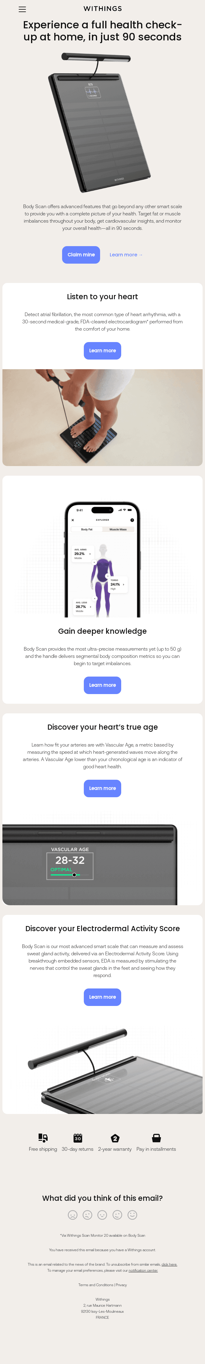 Body Scan now available in the US