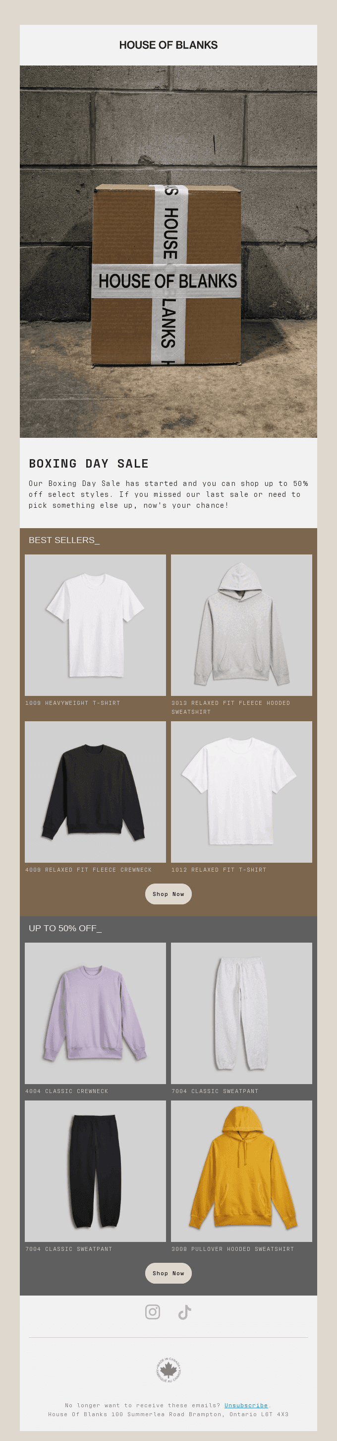 Boxing Day | Up to 50% off