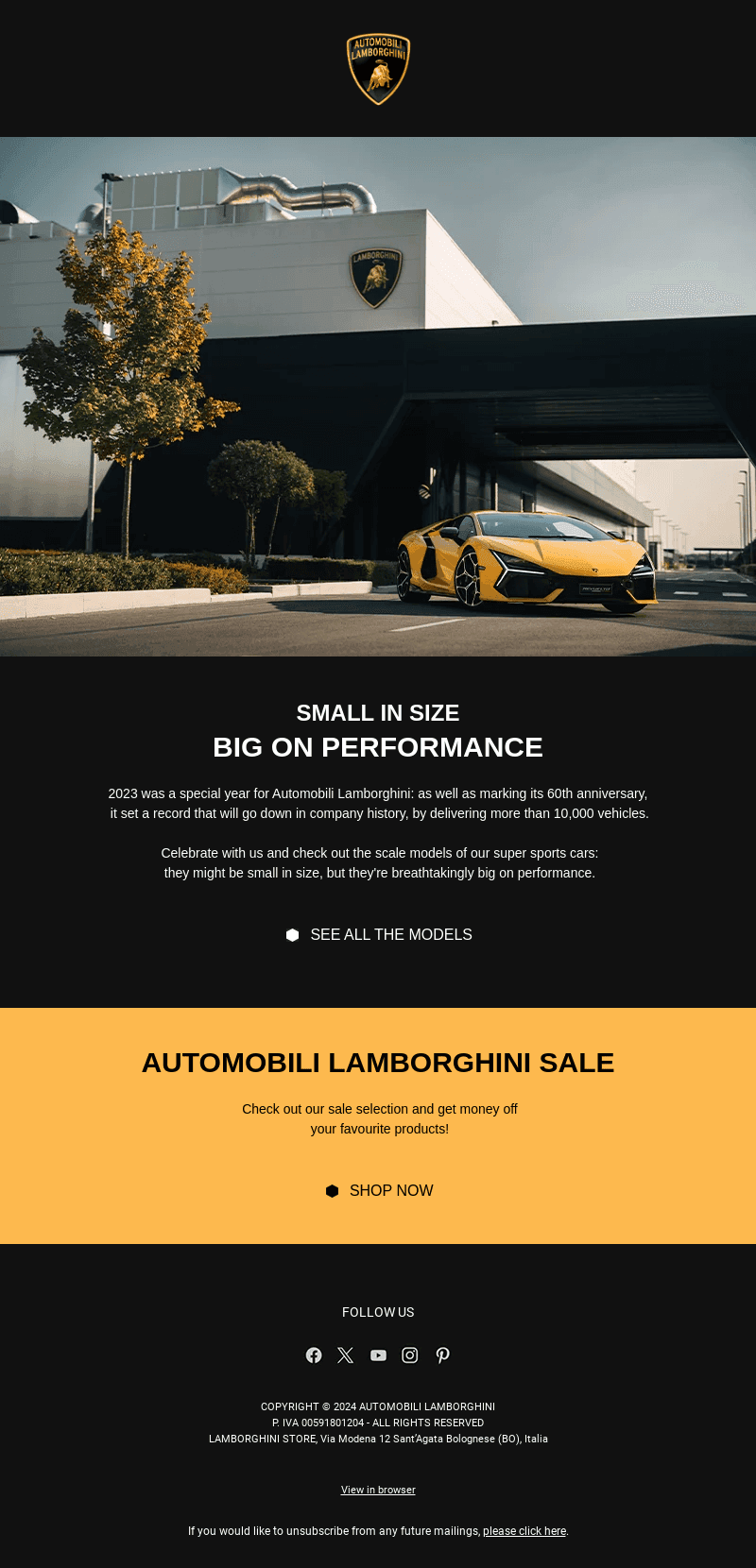 Check out the Automobili Lamborghini scale models