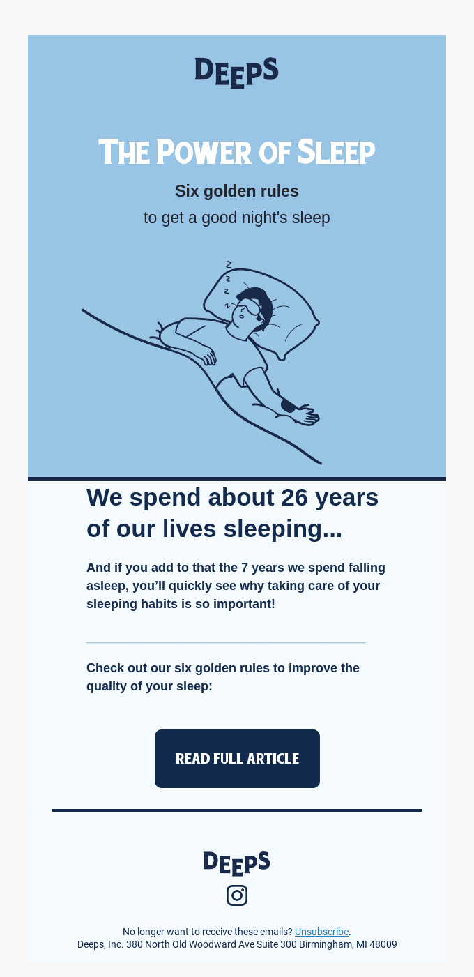 Check out those 6 healthy habits to improve your sleep 💤