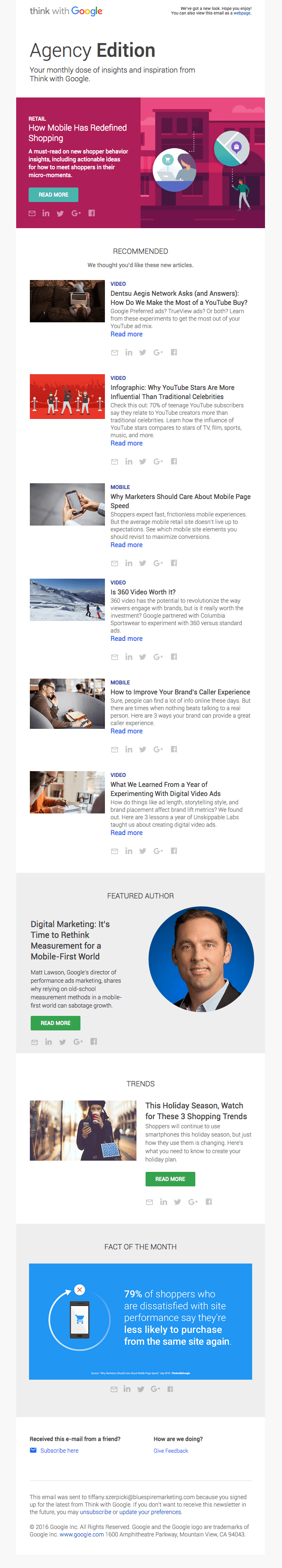 Really Good Emails, check out what’s new this month on Think with Google