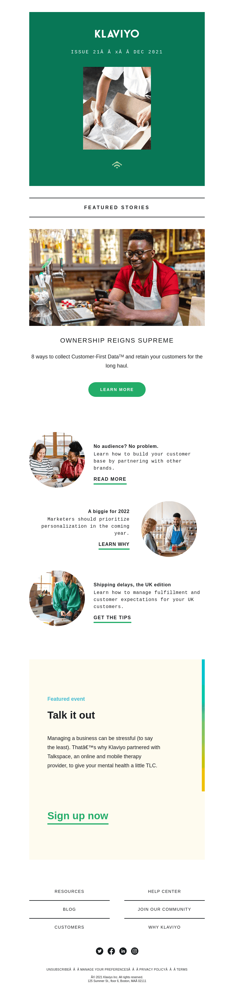 Collect data from your owned channels