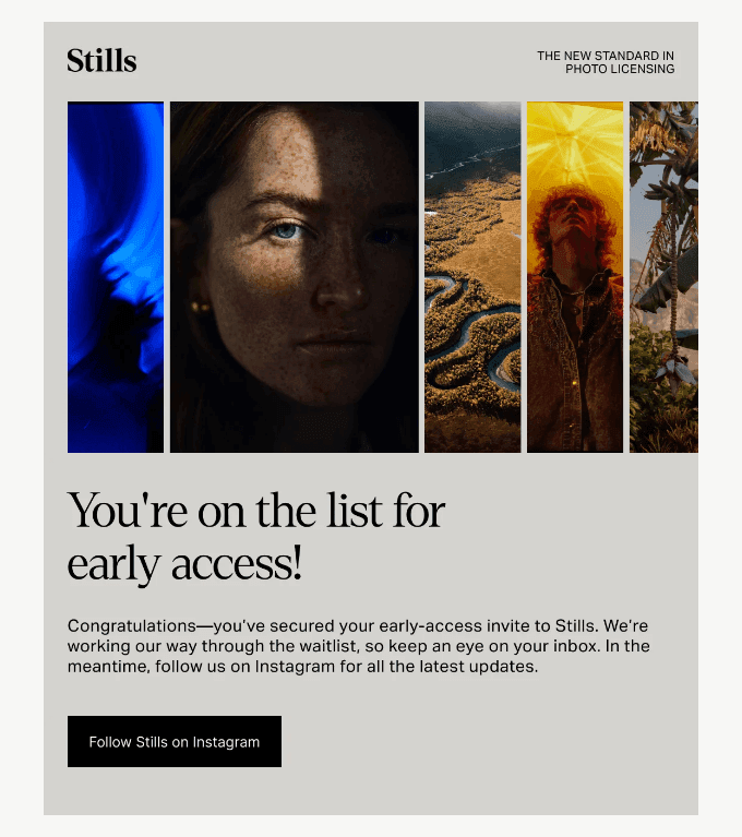 Congratulations - You've secured early access