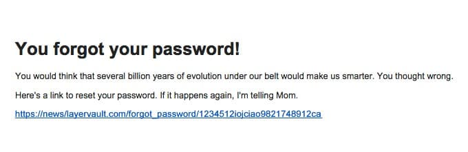 Designer News Password Reset