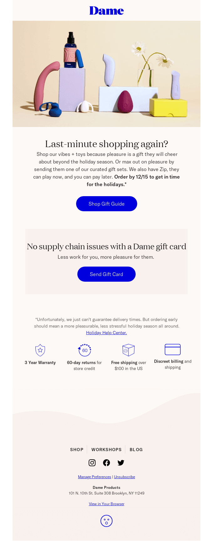 Did you finish your gift shopping?
