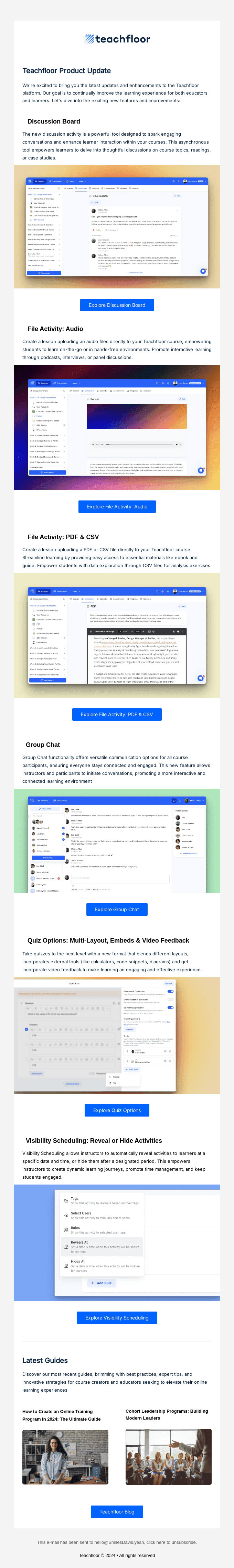Discover 6 New Powerful Teachfloor Product Updates