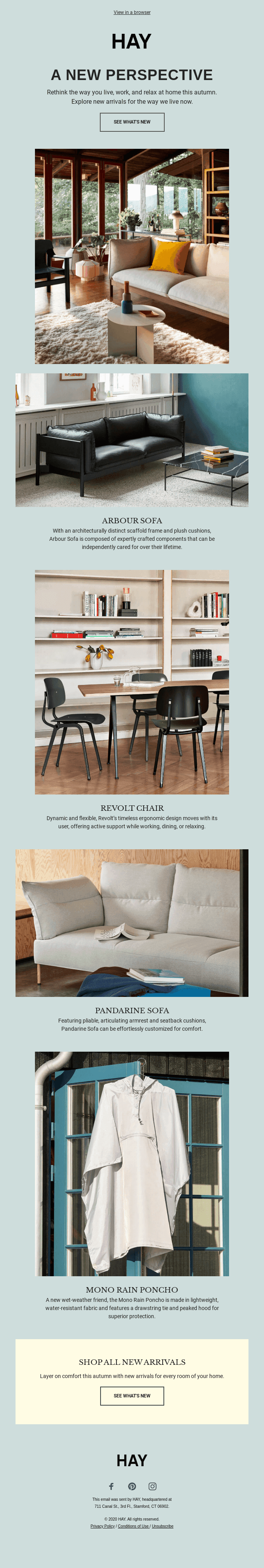 Discover new HAY arrivals for autumn