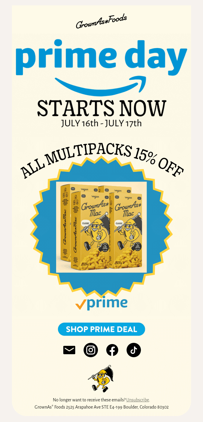 Don't Miss Out - Prime Day Starts NOW