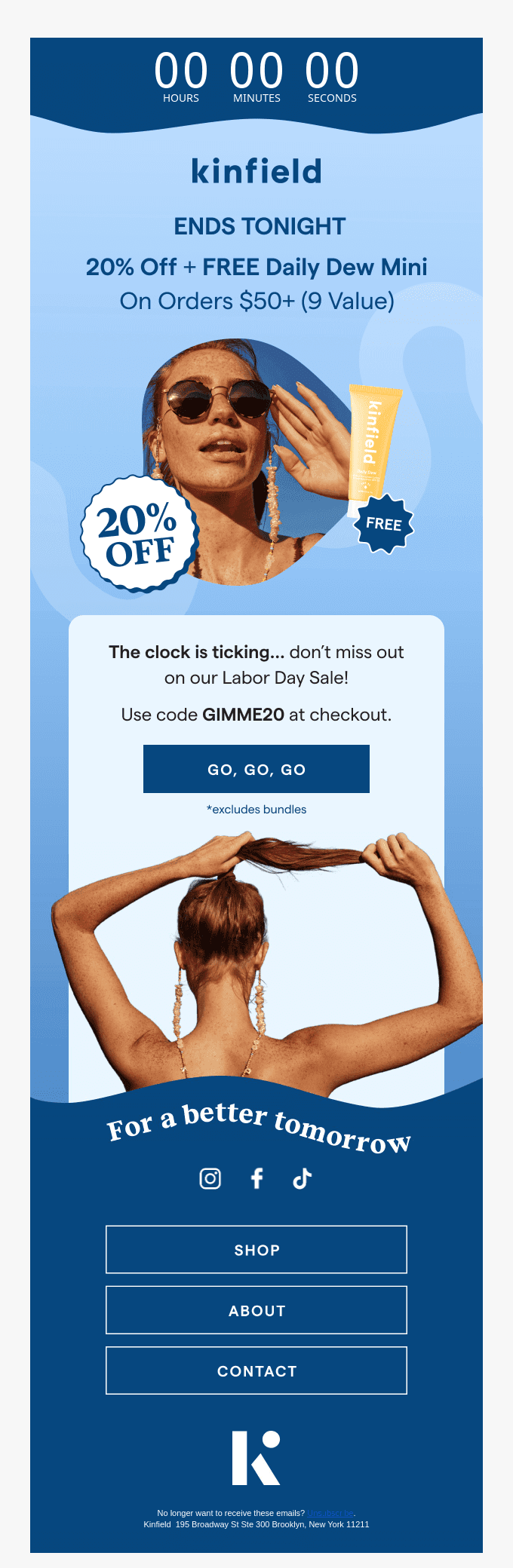 Don’t miss your 20% off + free gift