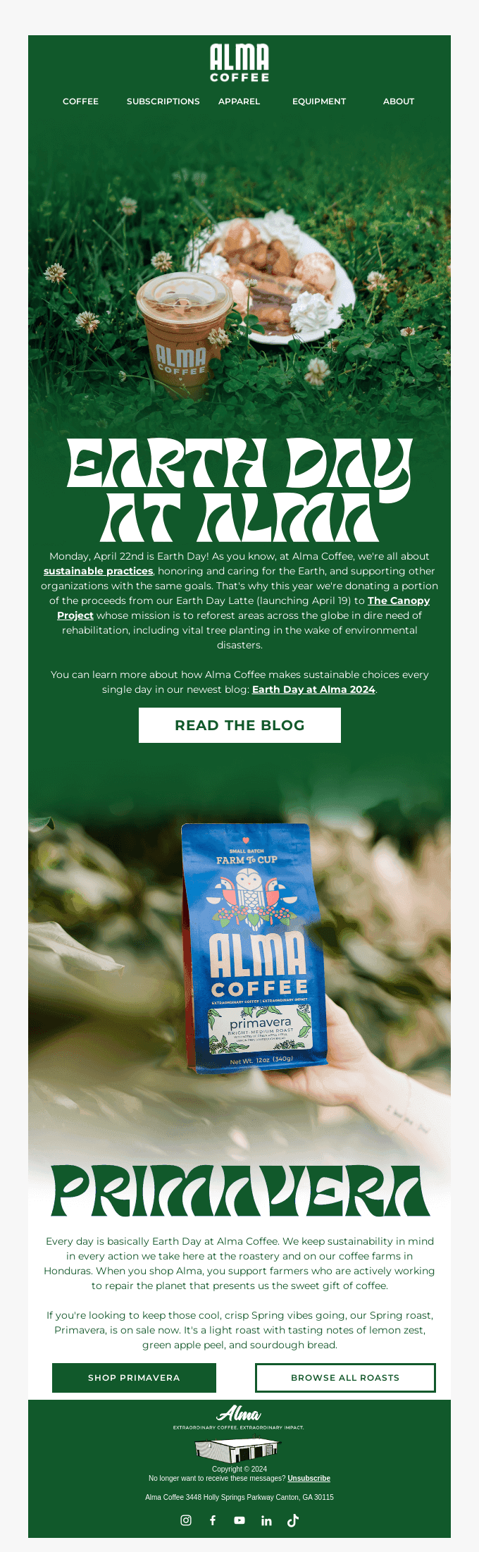 🌎 Earth Day x Alma Coffee ☕