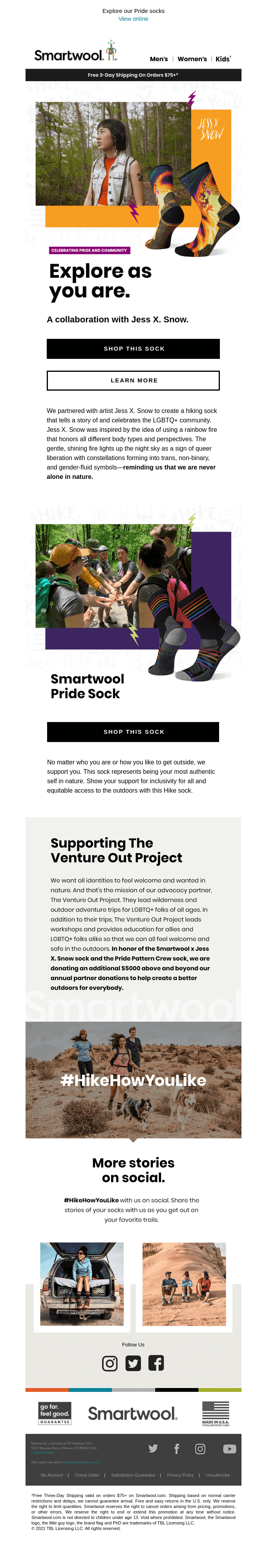 Explore the outdoors as you are | Pride