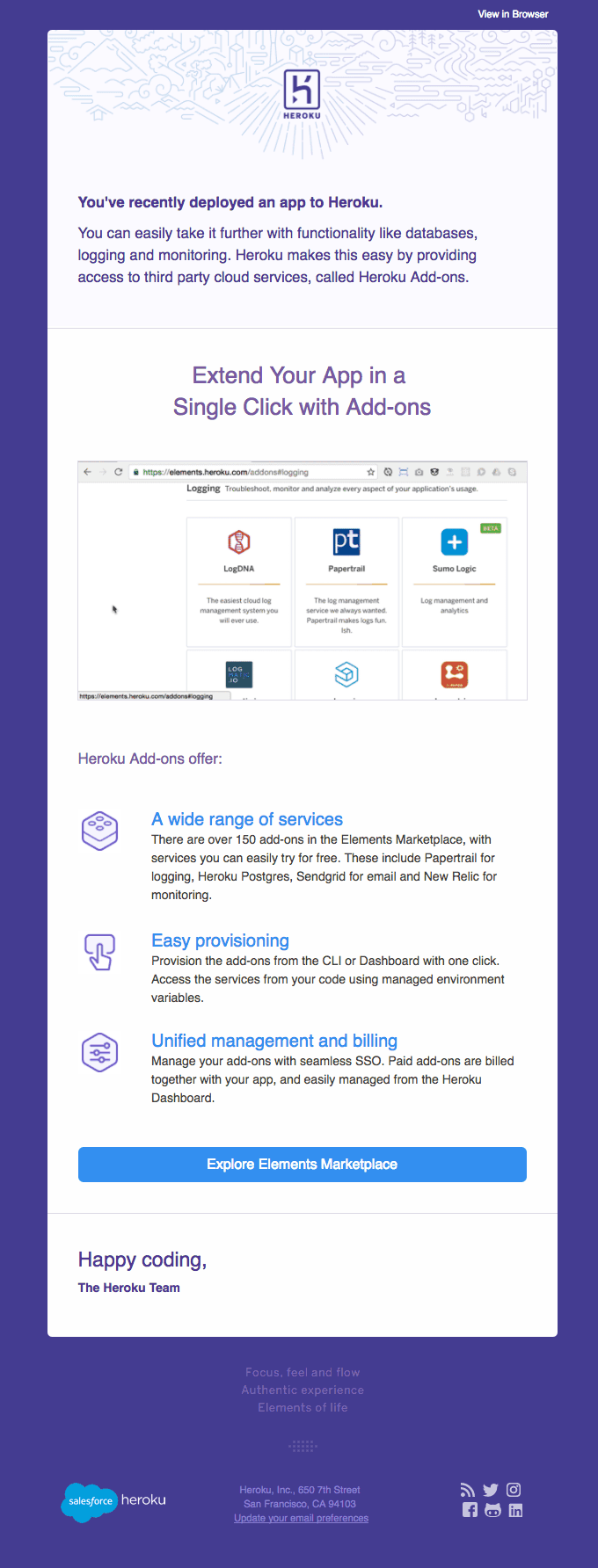 Extend your app in a single click with Heroku Add-ons