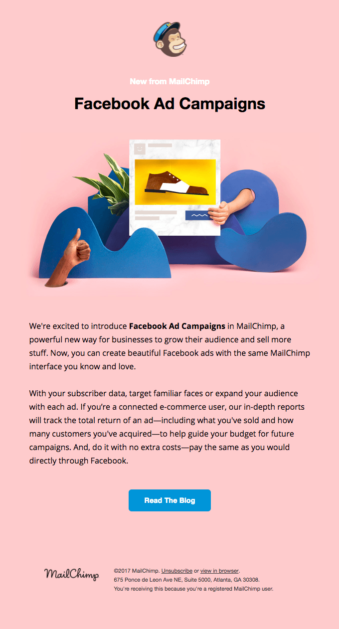 😻 Facebook Ad Campaigns in MailChimp are Here