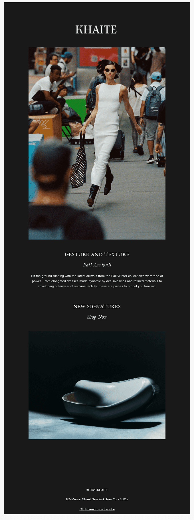 Fall Arrivals: Gesture and Texture