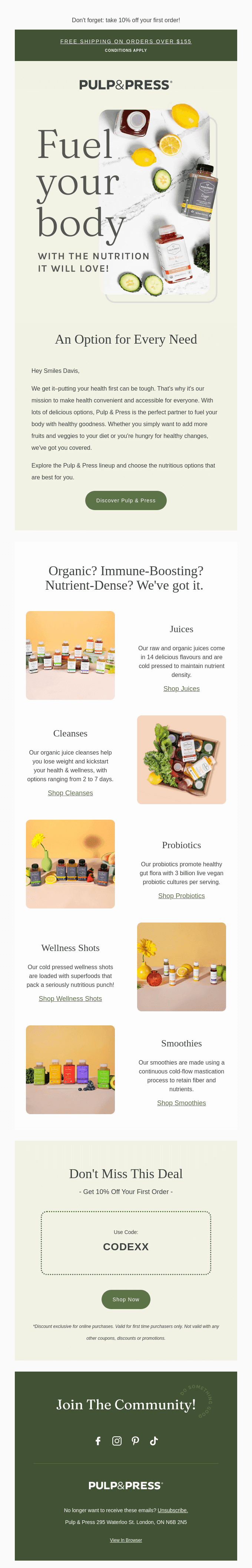 Feel-good nutrition for every body.