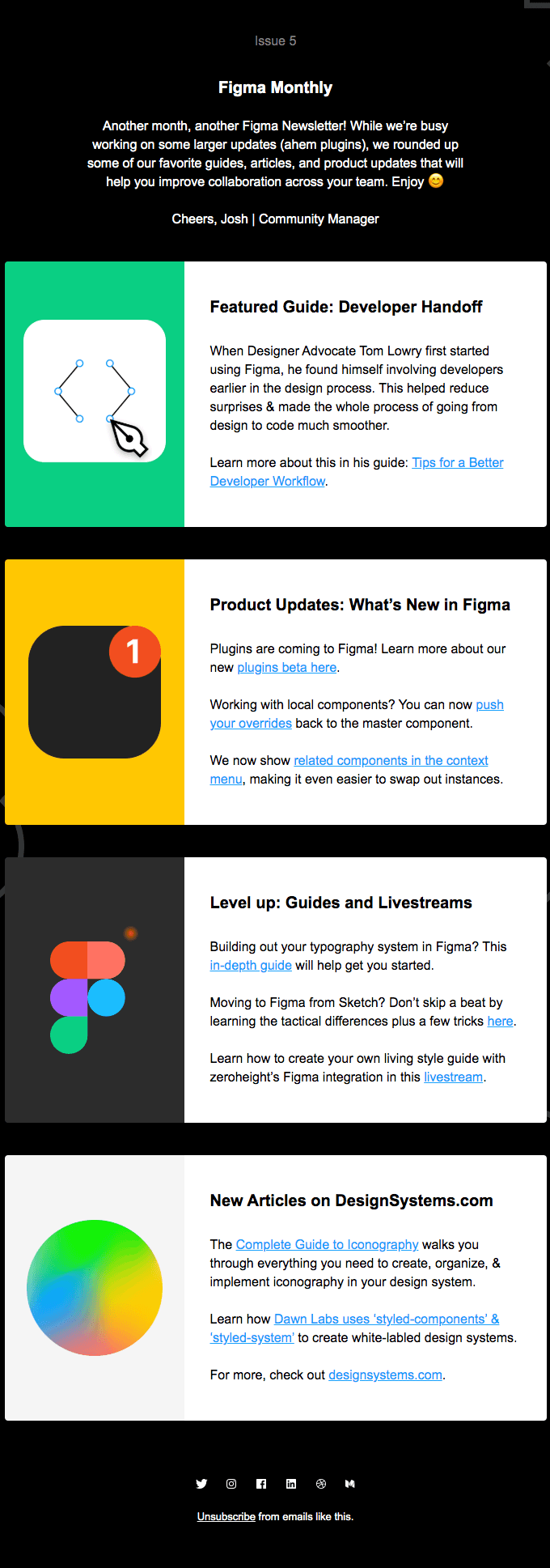 Figma Monthly - Product Updates ✅, New articles on DesignSystems.com 📝, and more! ✨