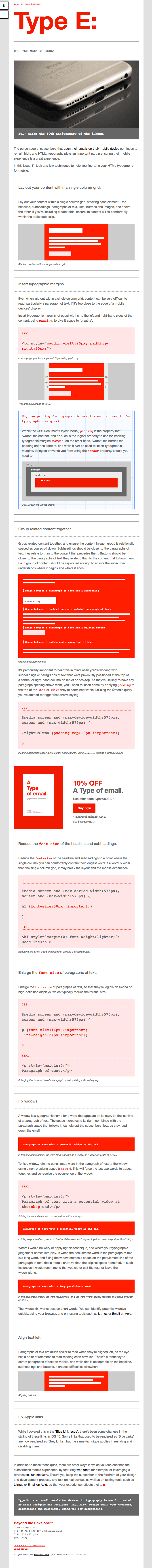 Fine-tuning your HTML typography for mobile