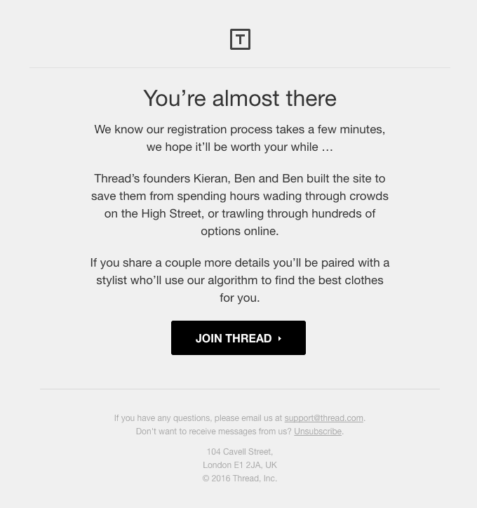 Finish sign up and get your first recommendations