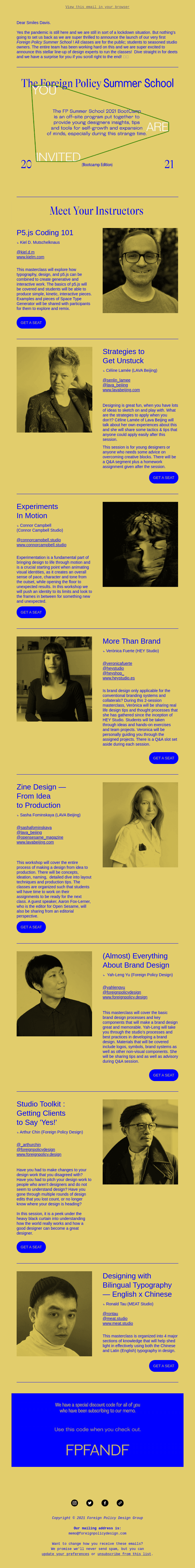 Foreign Policy Design: Memo #5 — FP Summer School