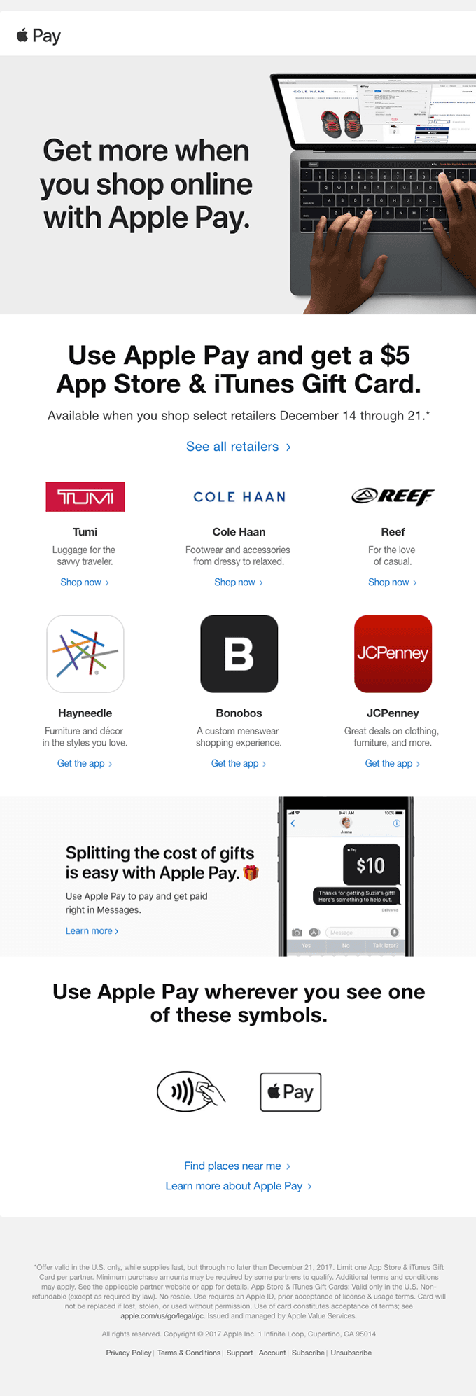 Get a $5 App Store & iTunes Gift Card.