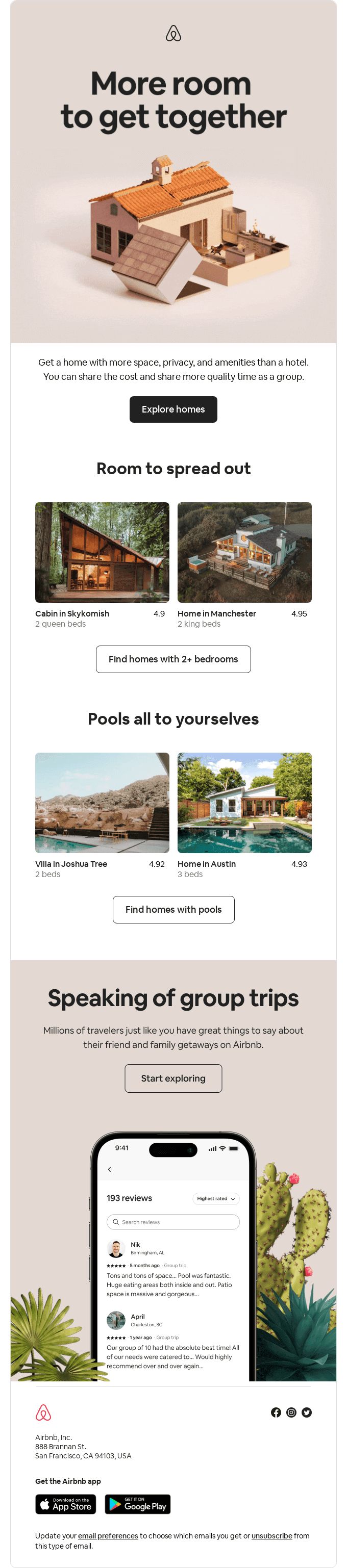 Get more space to get your group together