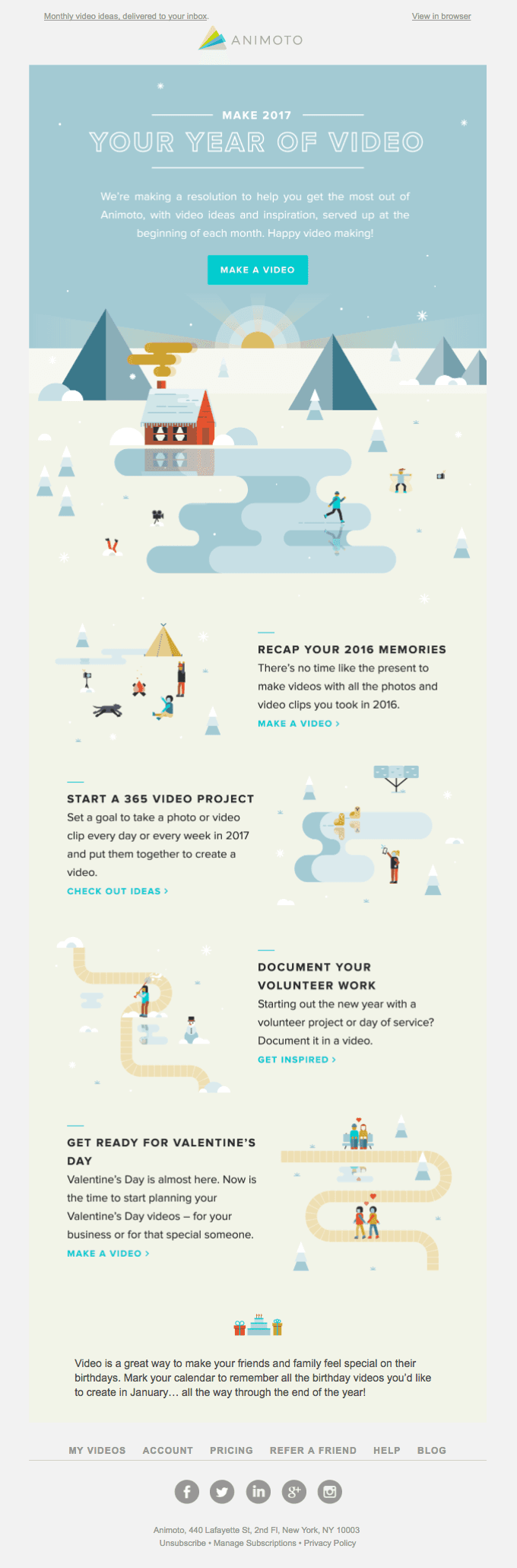 Get the most out of Animoto, all year long.