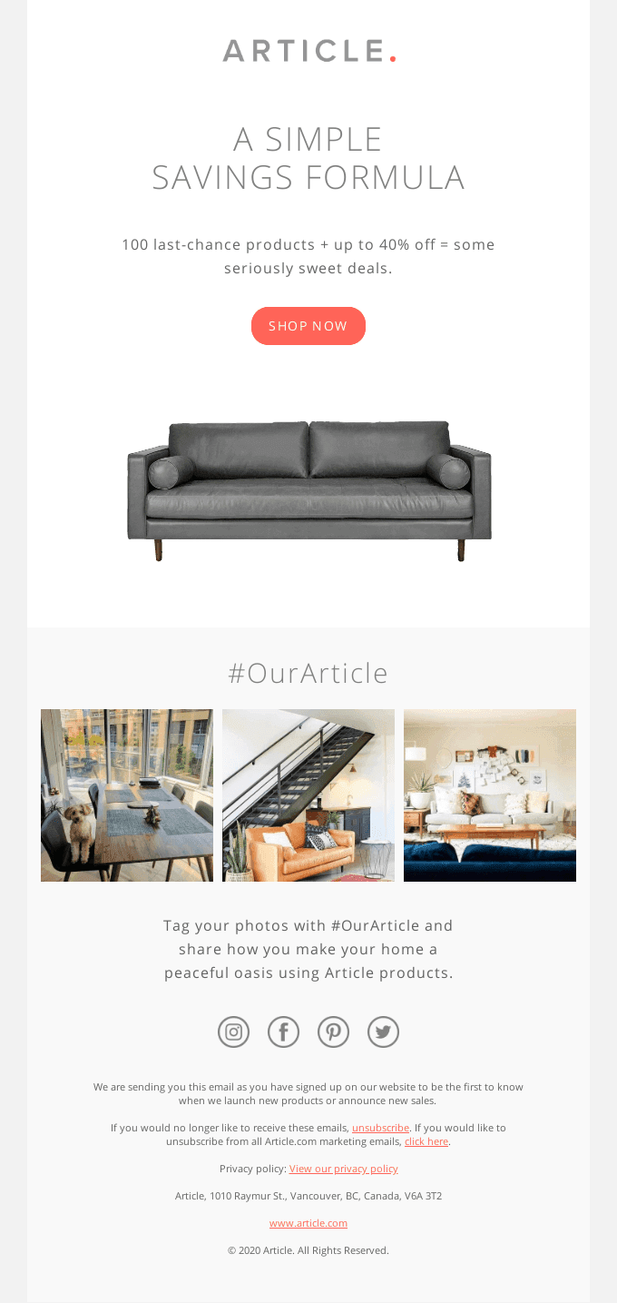 Get up to 40% off these last-chance designs