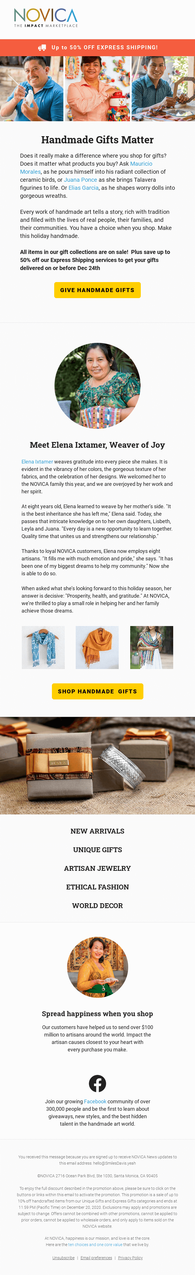 Gifts Sale... along with 50% off Express Shipping!