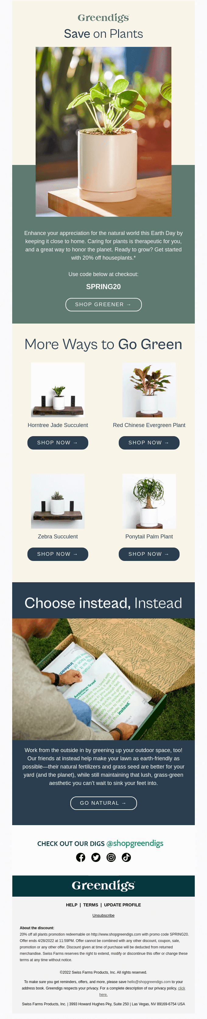 Green Up With 20% off Houseplants