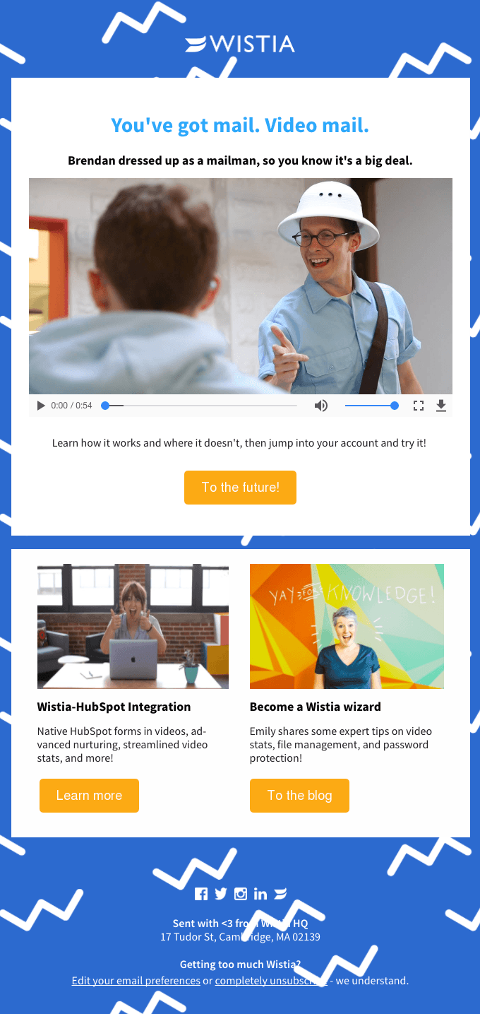 Hey Smiles Davis – did you know that video plays in email?