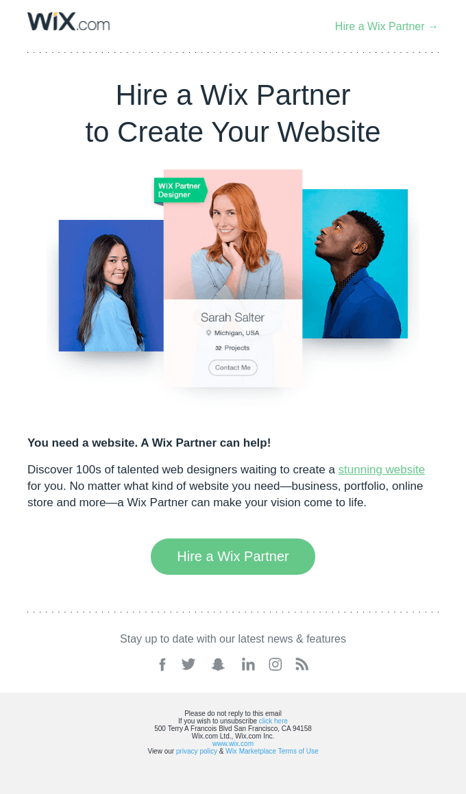 Hire a Wix Partner to Create Your Website